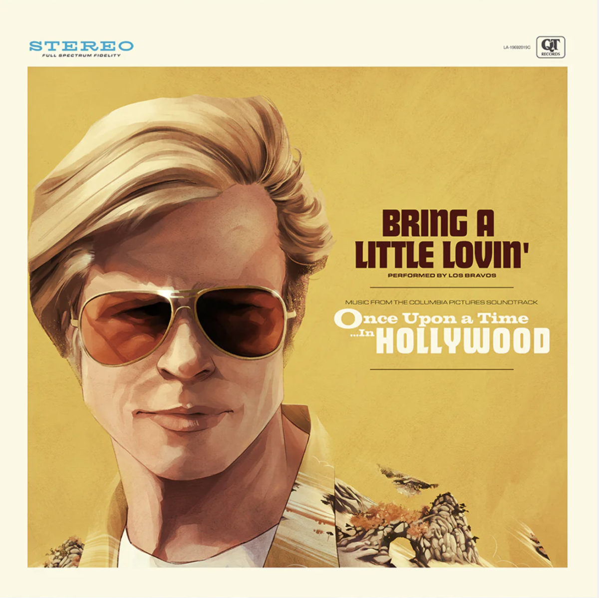 Alternative movie poster Once upon a tine in Hollywood (soundtrack Brad) | Quentin Tarantino| Aaron Lea | Soggettiva Gallery Milano