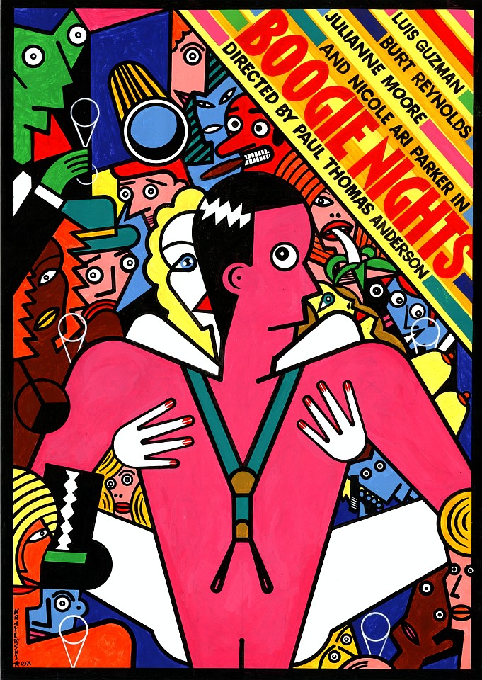 Alternative movie poster Boogie Nights (Polish) | Paul Thomas Anderson | Krajewski Andrzej | Soggettiva Gallery Milano