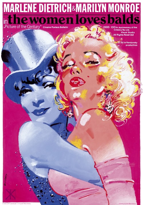 Alternative movie poster Marlene Dietrich and Marilyn Monroe (Polish) | Waldemar Swierzy | Soggettiva Gallery Milano