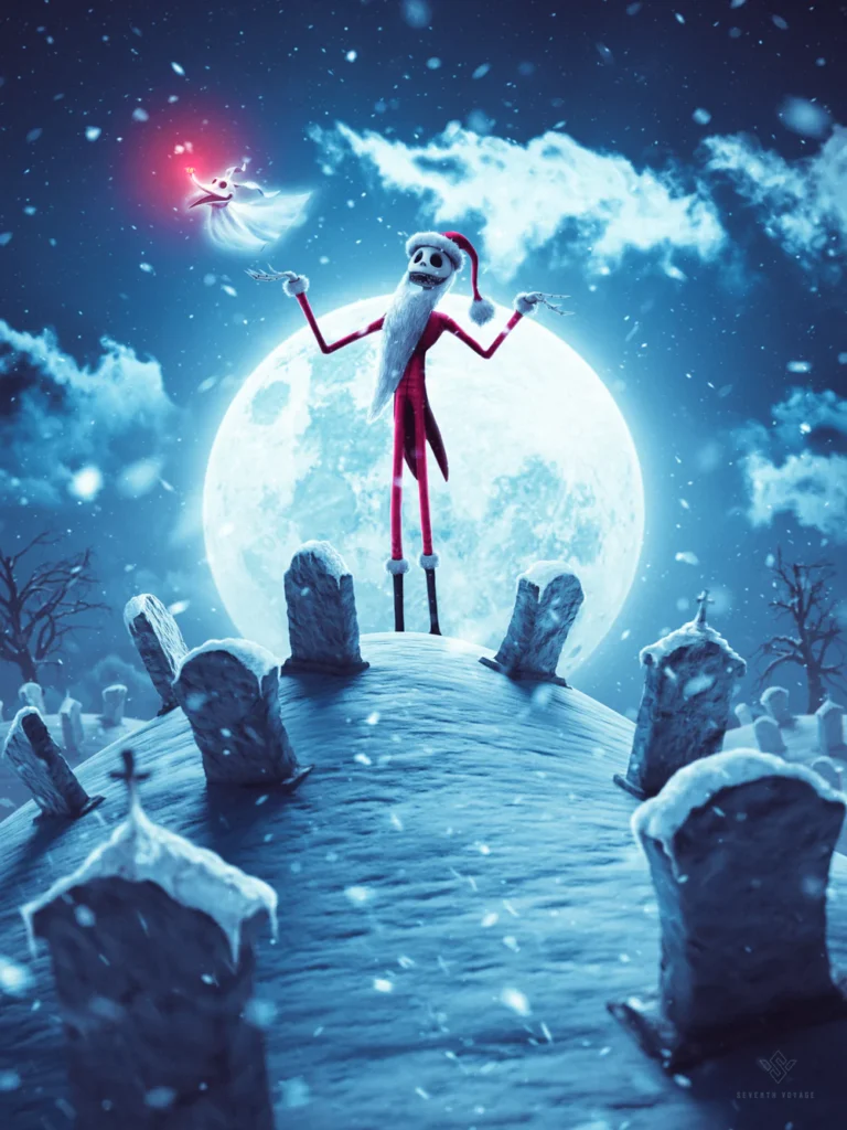 Alternative movie poster Nightmare Before Christmas | Tim Burton | Jeff Kepler | Soggettiva Gallery Milano