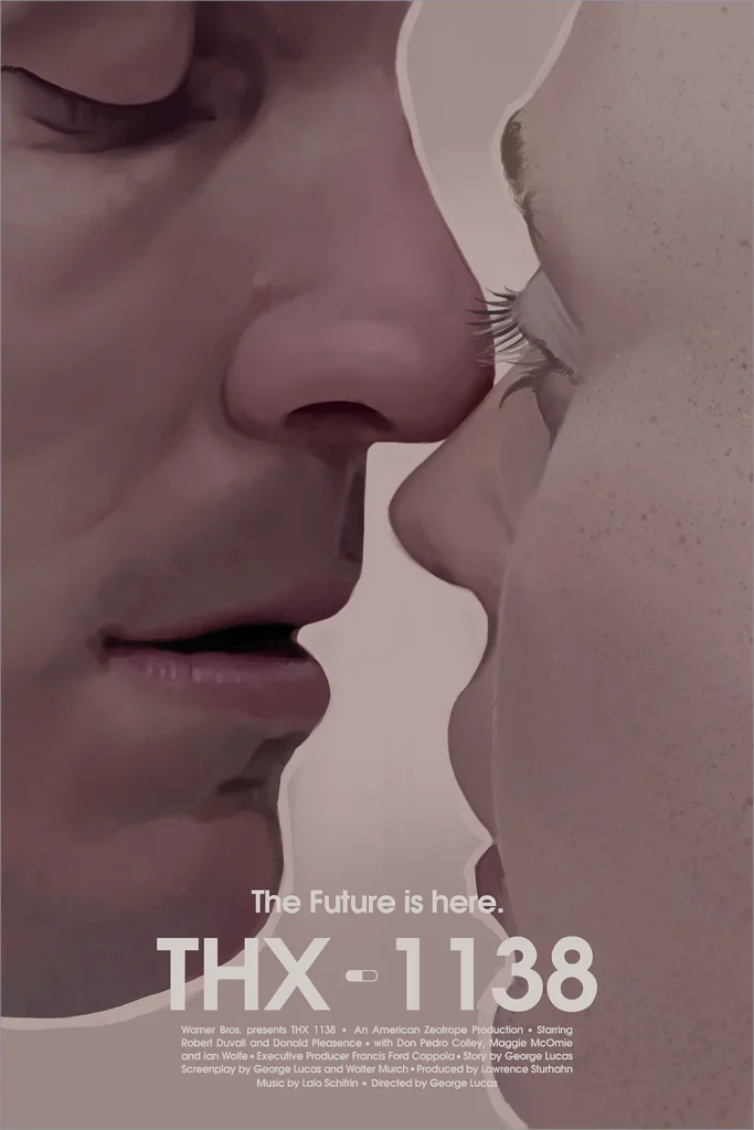 Foto alternative movie poster del film L'uomo che fuggì dal futuro | Yvan Quinet | George Lucas | Soggettiva Gallery Milano
