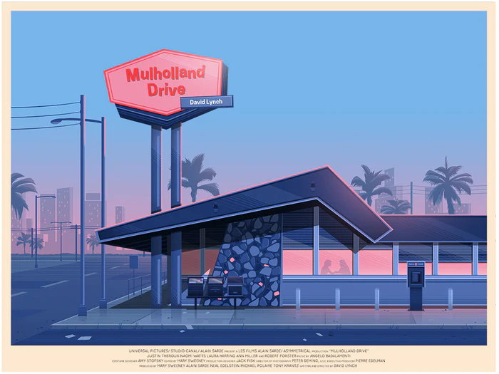 Foto alternative movie poster del film Mulholland Drive di David Lynch | George Townley | Soggettiva Gallery Milano