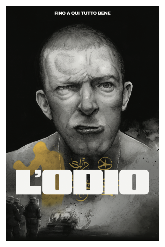 Foto alternative movie poster del film L'odio | Matteo Costa | Mathieu Kassovitz | Soggettiva Gallery Milano