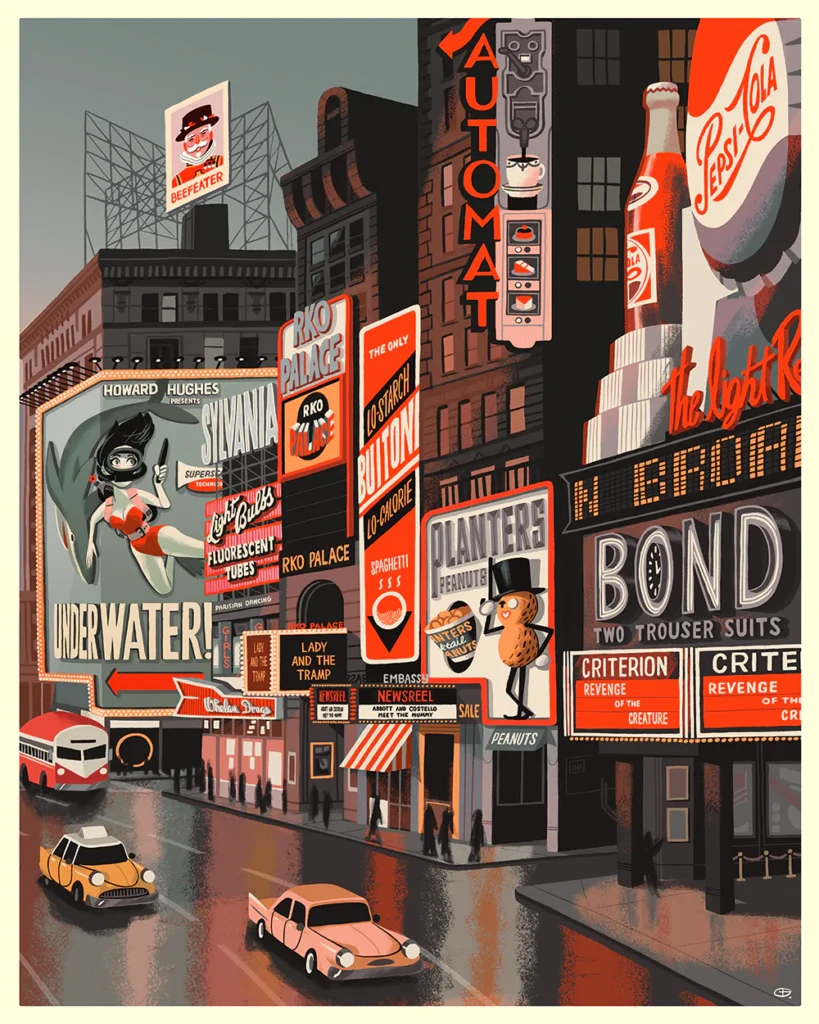 Alternative movie poster I Times Square | Glen Brogan | Soggettiva Gallery Milano