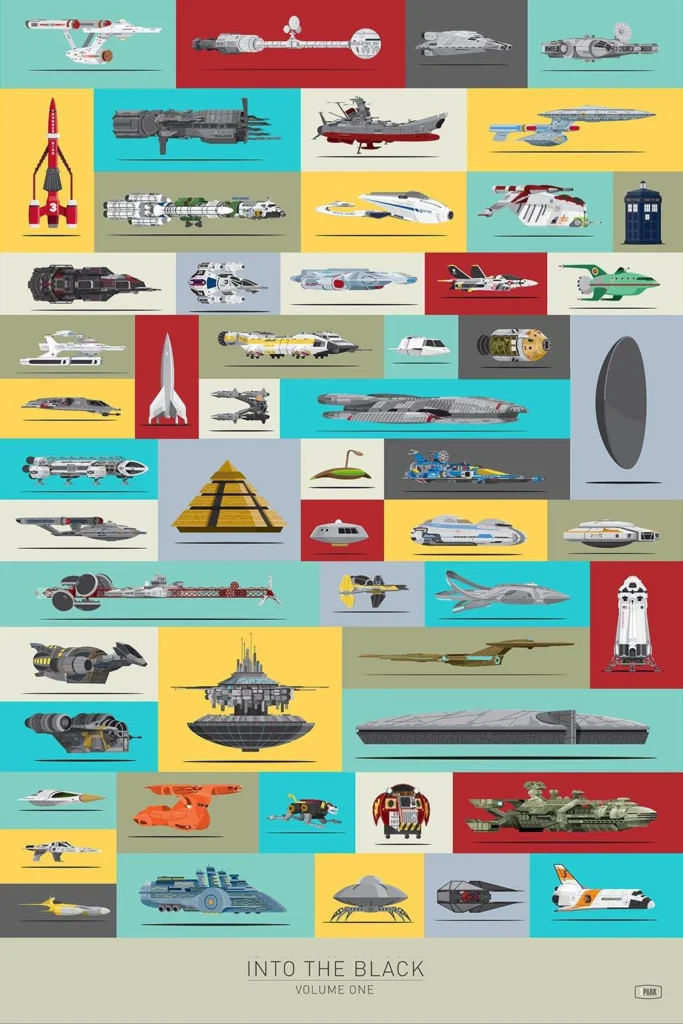 Foto alternative movie poster del film Movie Spaceships | Scott Park | Soggettiva Gallery Milano
