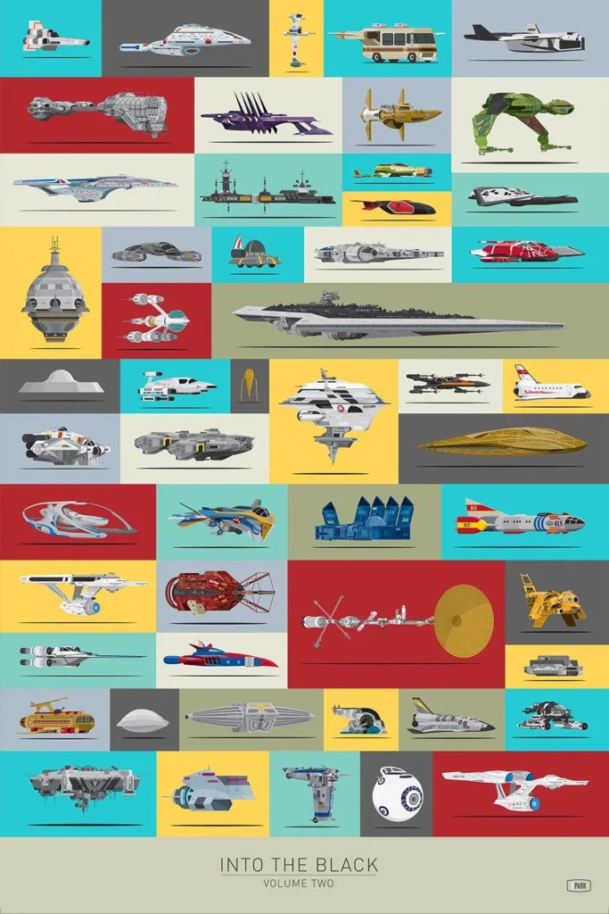 Foto alternative movie poster del film Movie Spaceships | Scott Park | Soggettiva Gallery Milano