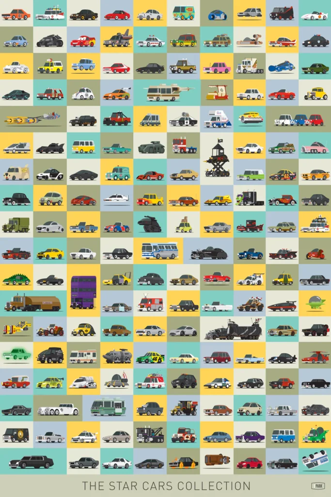 Foto alternative movie poster del film Movie Cars | Scott Park | Soggettiva Gallery Milano