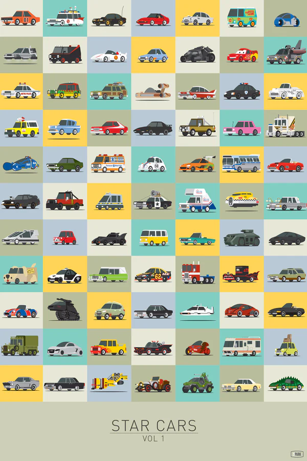 Foto alternative movie poster del film Movie Cars | Scott Park | Soggettiva Gallery Milano